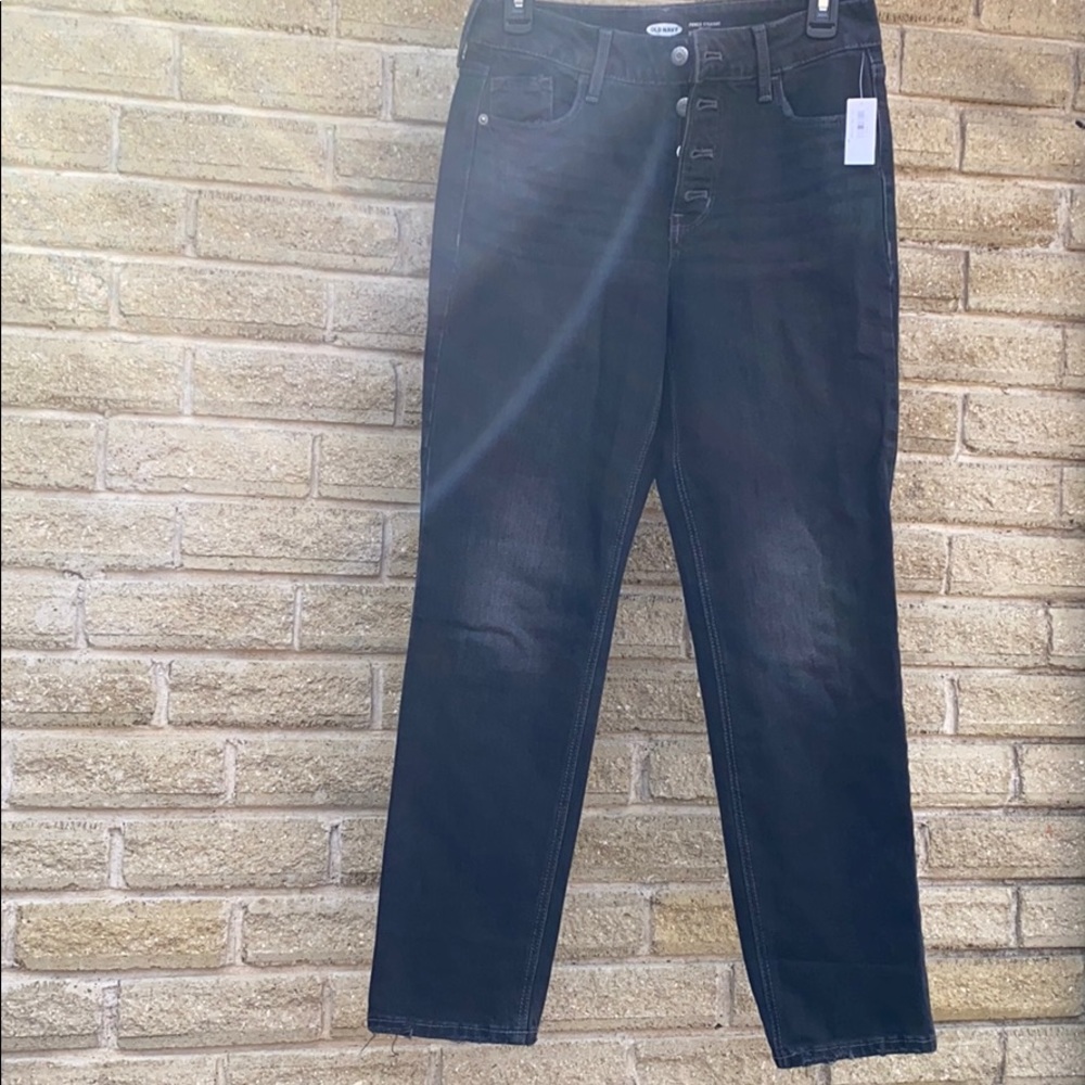 Old Navy Power Straight High Rise Cropped Jeans